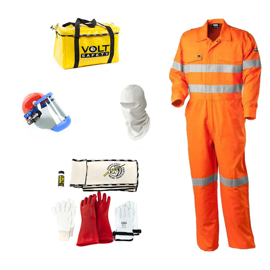 Arc flash Kit HRC2 8.6cal/cm2 PPE Suit Electrician