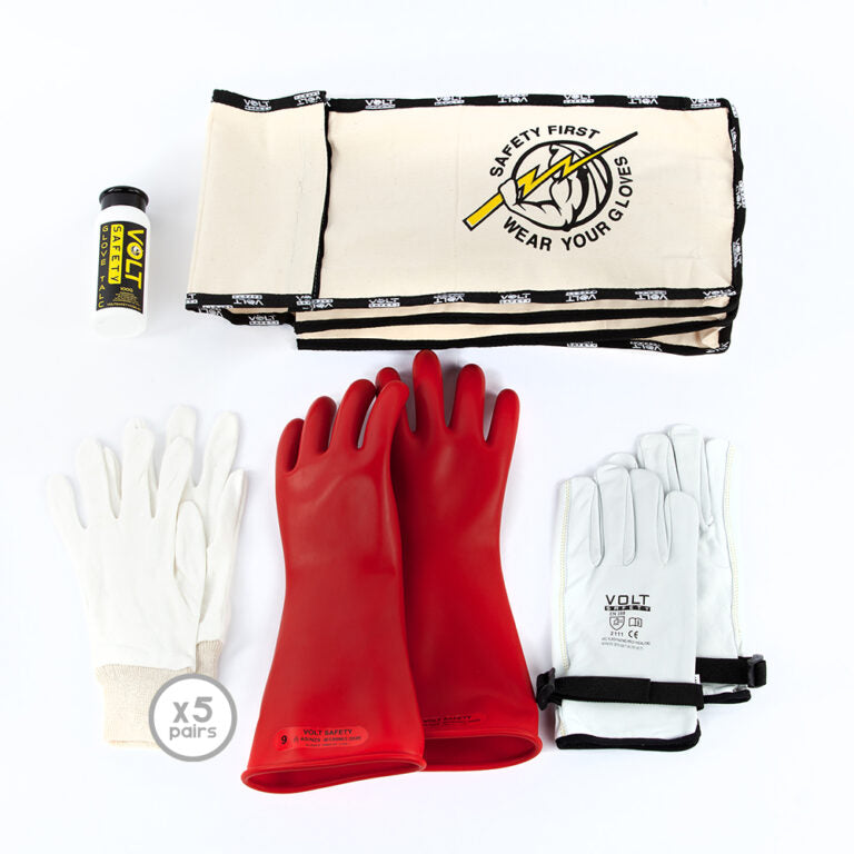 Insulated Electrician Glove Kit Class 0 1000V - Volt Safety