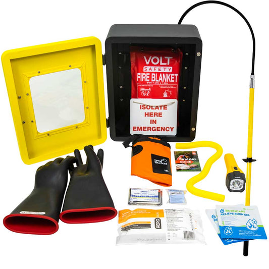 Wall Mounted High Voltage Rescue Kit Class 1 7.5kV - Volt Safety