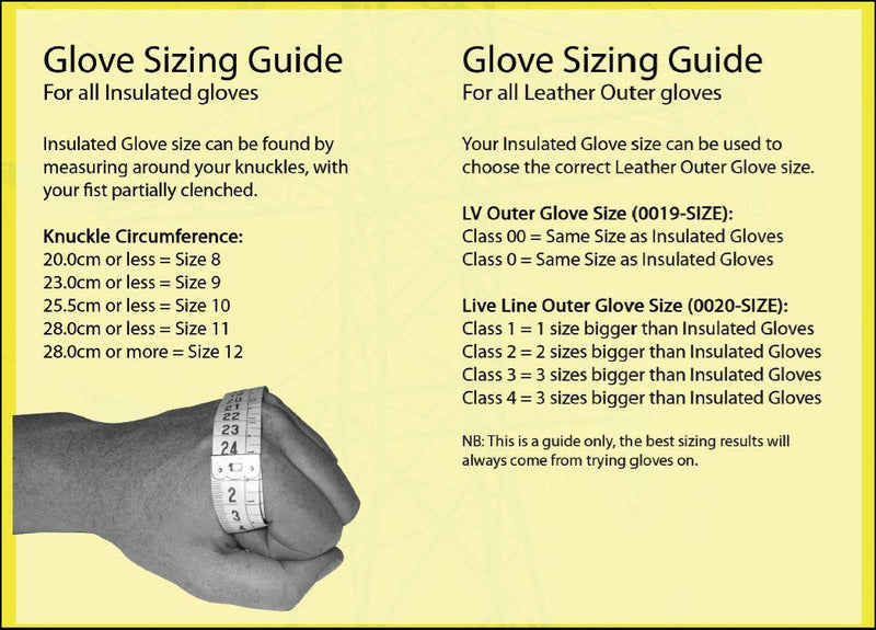 Insulated Electrician Glove Class 0. 1000V - Volt Safety